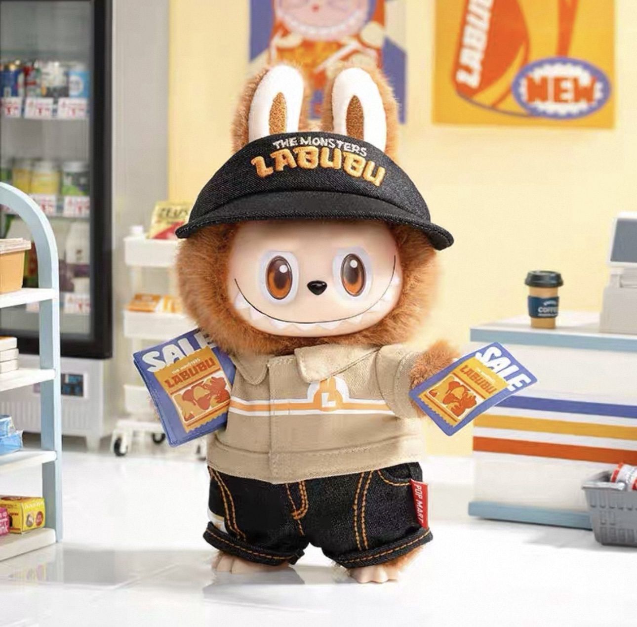 【在途现货】LABUBU便利店系列吊卡 / LABUBU Wacky Mart Series Vinyl Plush Doll By POP MART