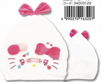 【预订】Sanrio三丽鸥毛绒干发帽 Hello Kitty / 【Pre-order】Hello Kitty Fluffy Hair Drying Hat By SANRIO
