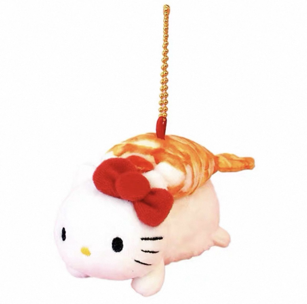 【不保单预订】Sanrio三丽鸥寿司系列挂件 甜虾Hello Kitty / Hello Kitty Sushi Series Shrimp Keychain By SANRIO