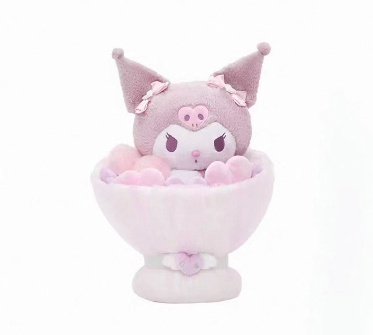 【在途现货】Sanrio三丽鸥七夕玩偶花朵 Kuromi / Kuromi Plush Flowers By SANRIO