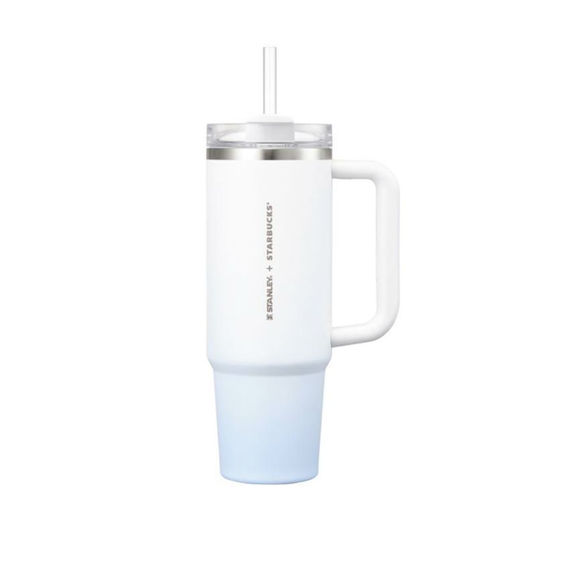 【预定】Starbucks星巴克韩国xStanley联名天空蓝渐变吸管杯 白 / 【Pre-order】White Sky Blue Gradient Tumbler By STARBUCKS x STANLEY