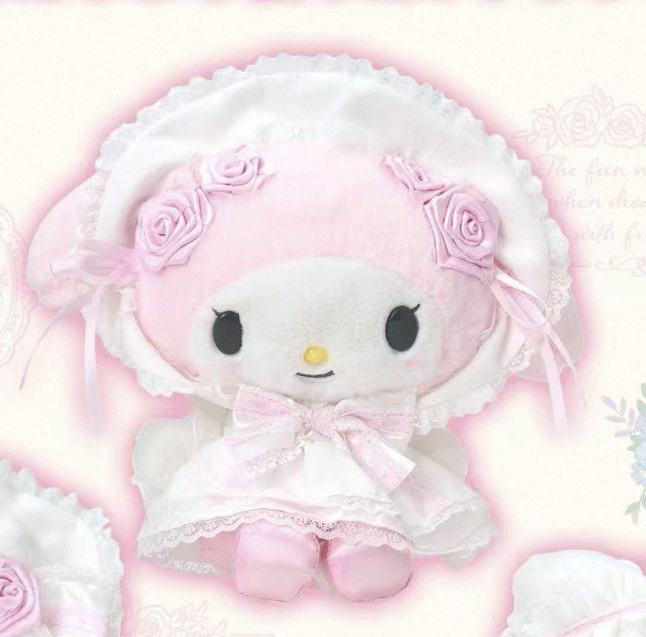 【不保单预订】SANRIO 三丽鸥婚纱系列公仔 美乐蒂 / 【Pre-order】Melody Wedding Dress Series Plush By SANRIO