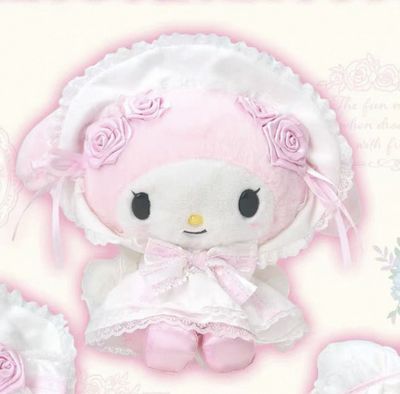 【不保单预订】SANRIO 三丽鸥婚纱系列公仔 美乐蒂 / 【Pre-order】Melody Wedding Dress Series Plush By SANRIO