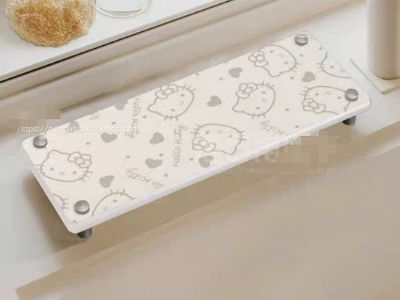 【新品上架】台面置物架沥水垫10*26cm 多多KT猫 / Hello Kitty Countertop Organizer Drainage Drying Rack Mat 10x26cm