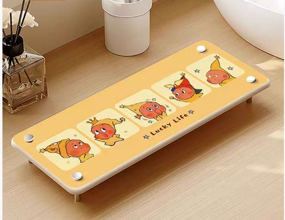 【在途现货】台面置物架沥水垫10*25cm 星星人A款 /【Incoming】Twinkle Twinkle Lucky Life Countertop Organizer Drainage Drying Rack Mat