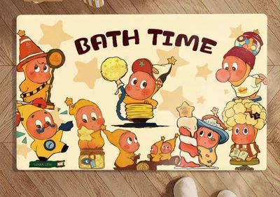 【在途现货】家用吸水皮革地垫40*60cm 浴室星星人 /【Incoming】Twinkle Twinkle Absorbent Leather Bath Mat