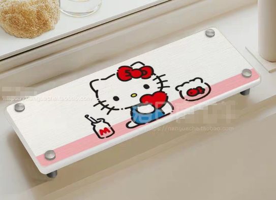 【在途现货】台面置物架沥水垫10*26cm 小金鱼KT猫