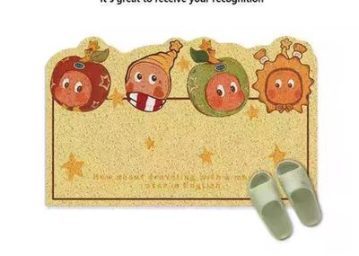 【在途现货】家用丝圈入户地垫40*60cm 四只星星人 /【Incoming】Four Twinkle Twinkle Scraper Doormat
