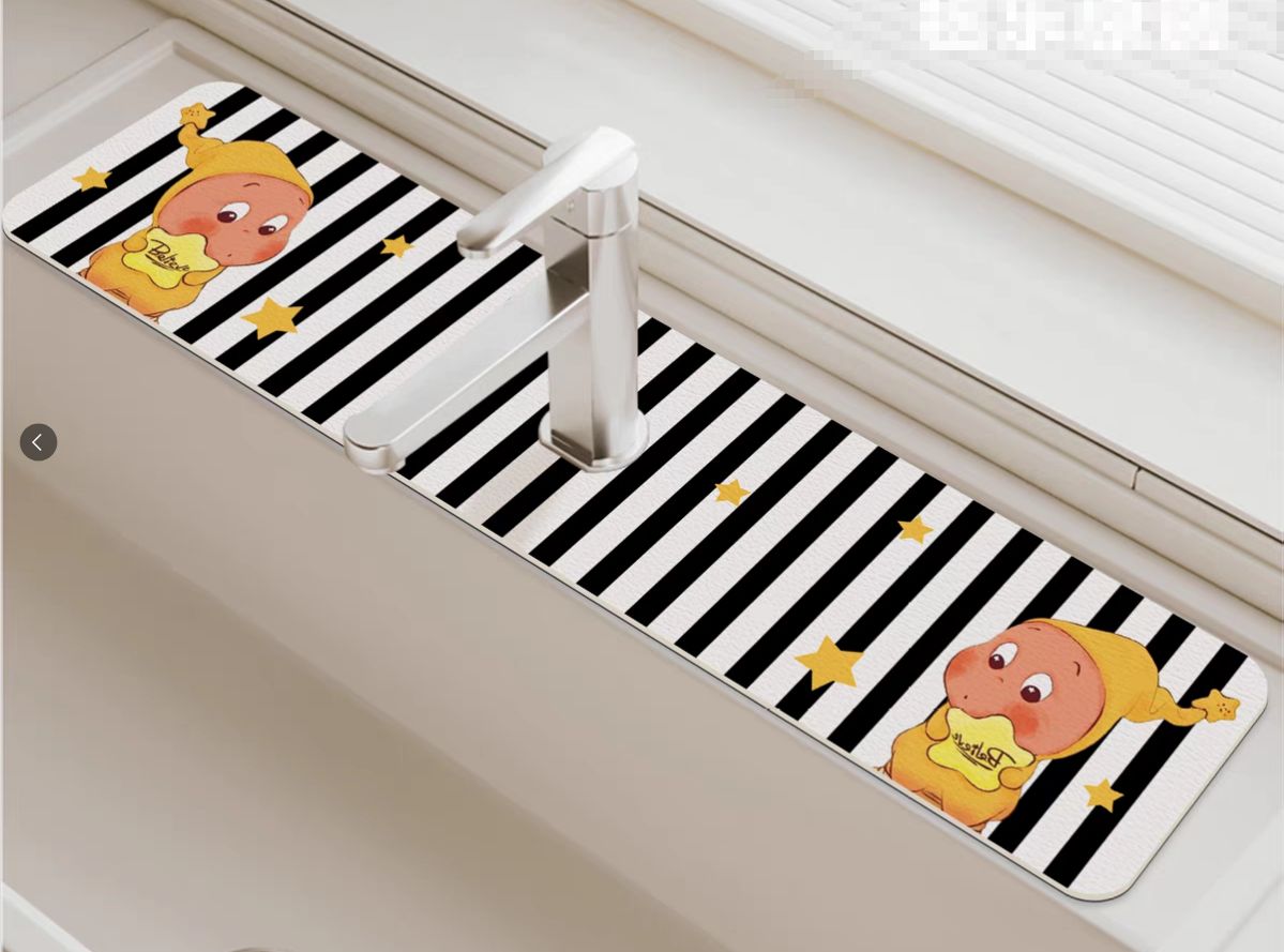 【在途现货】厨房水龙头挡水条10*40cm 快乐星星人