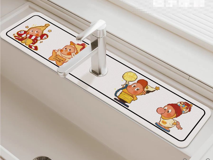 【在途现货】厨房水龙头挡水条10*40cm 4只星星人