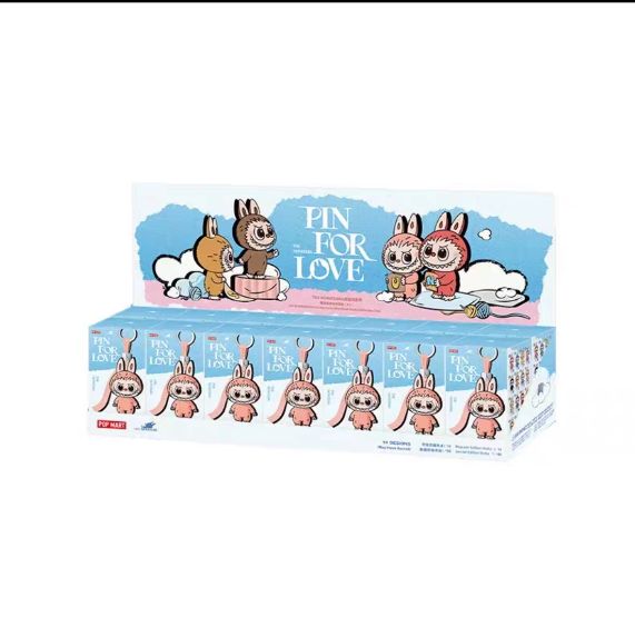 Labubu The Monsters Pin for Love Series B Blind Box Keychain by POP MART