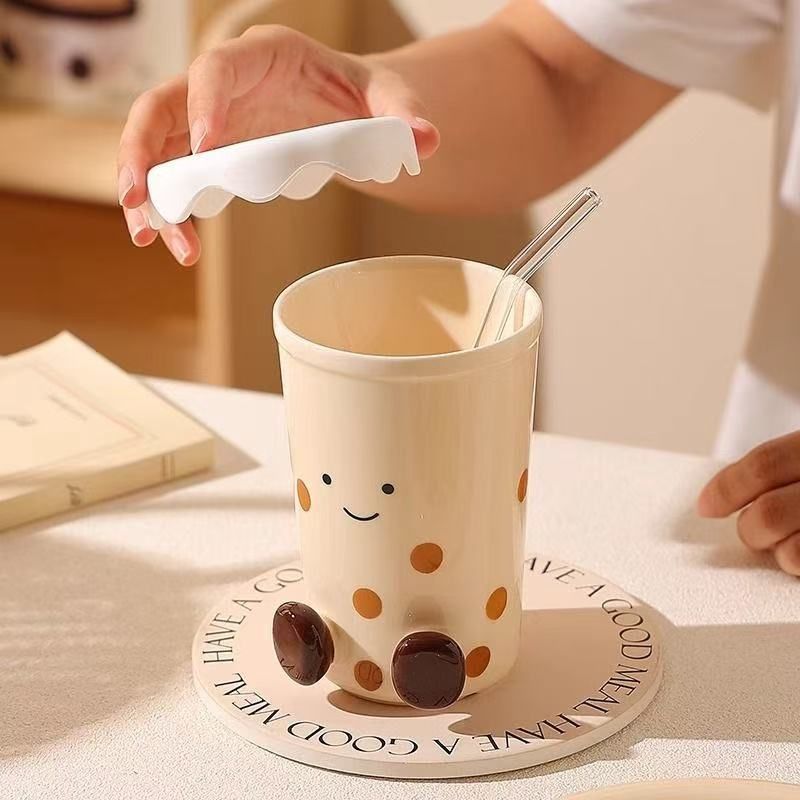 【在途现货】可爱豆胖脚丫奶茶杯