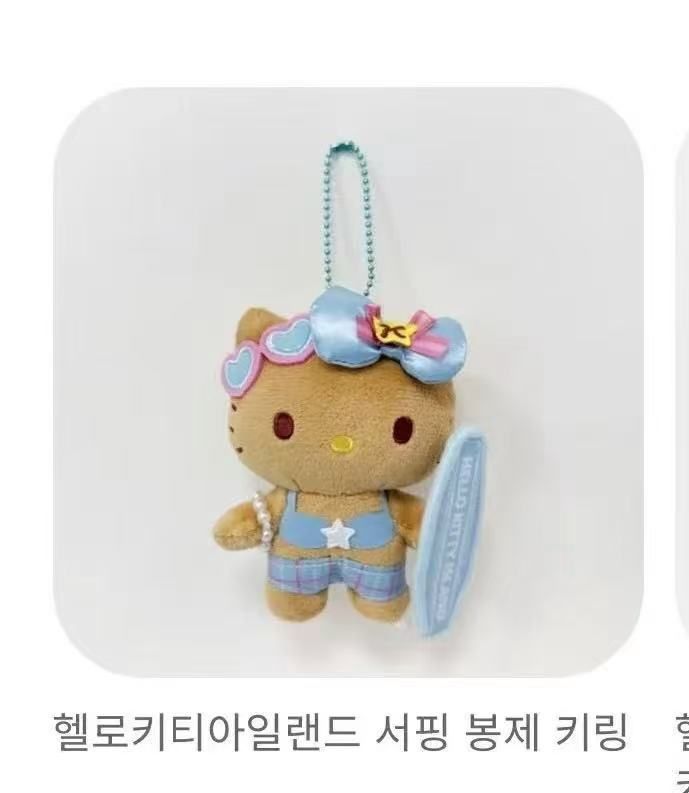【预订】Sanrio三丽鸥韩国济州岛限定系列挂件 冲浪板Hello Kitty / 【Pre-order】Hello Kitty Jeju Island Series Sea Surfing Keychain By SANRIO