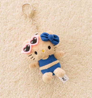 【在途现货】Sanrio三丽鸥HelloKitty X Me%挂件 蓝色比基尼/ Me% Series Charm Blue Bikini