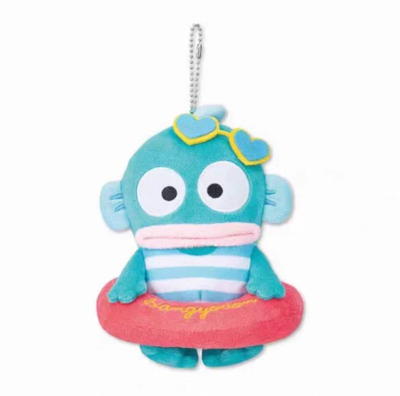 Sanrio x Avail Hangyodon Black Swimming Ring Charm