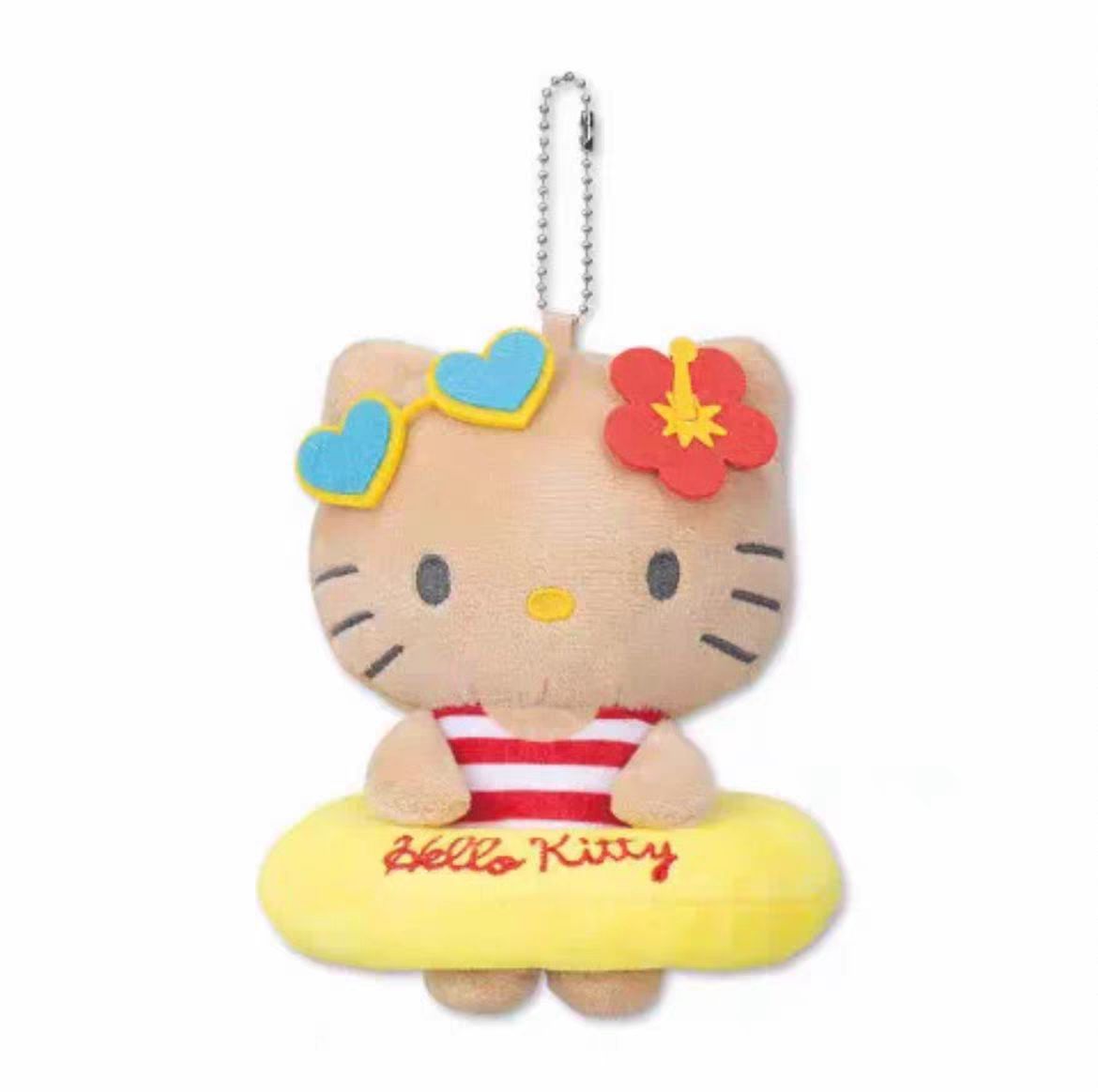 【在途现货】Sanrio三丽鸥 X Avail夏威夷黑皮泳圈系列挂件 Hello Kitty/ Hawaii Swim Wear Series Charm By SANRIO
