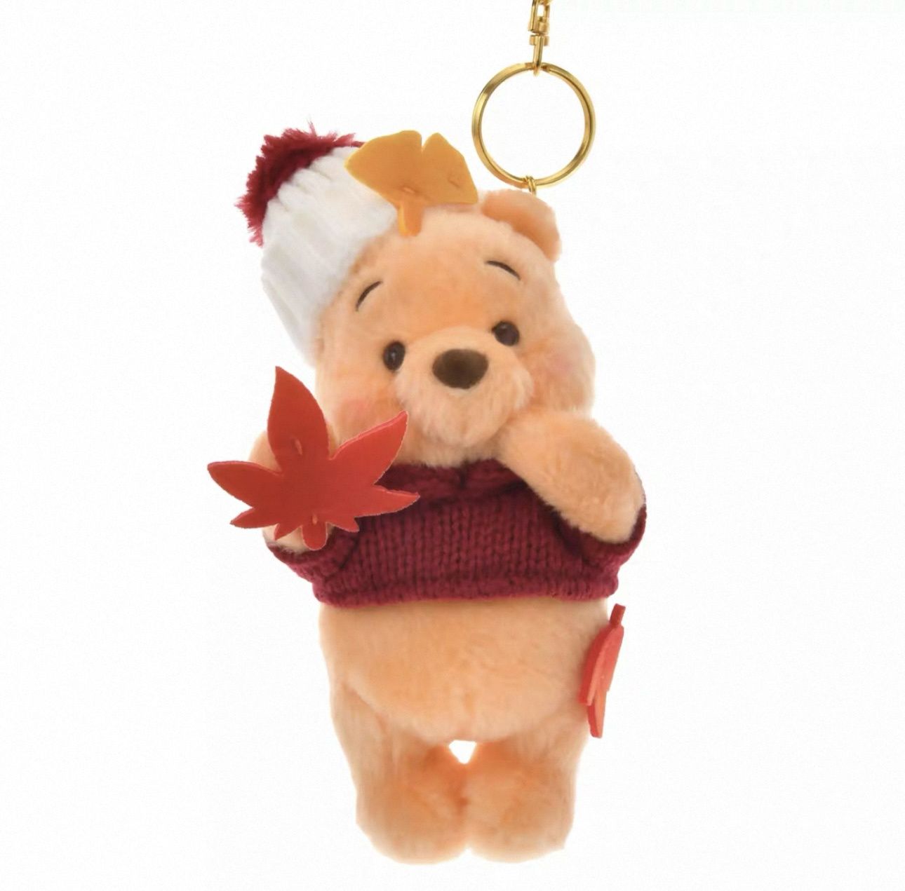 【预订】东迪25年枫叶噗噗系列挂件 /【Pre-order】Winnie The Pooh Maple Leaf Series Keychain By TDL