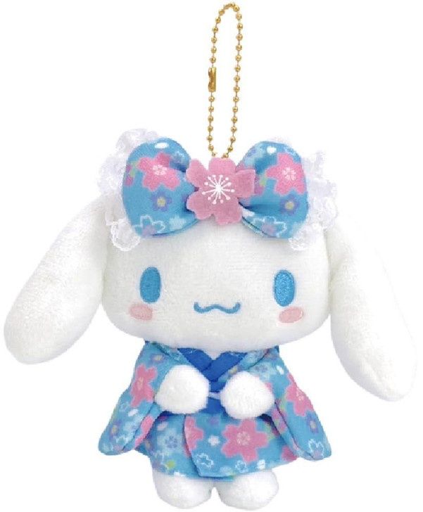 【新品上架】Sanrio三丽鸥蓝色樱花和服系列 玉桂狗/ Blue Sakura Cinnamoroll Keychain By SANRIO