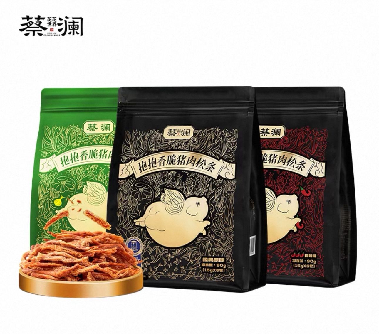 蔡澜花花世界原味猪肉松条