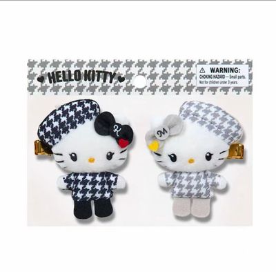 【在途现货】Sanrio三丽鸥Hello Kitty生日限定千金小香风系列 发夹一对/ HelloKitty Birthday Limited Edition Hair Clip By SANRIO