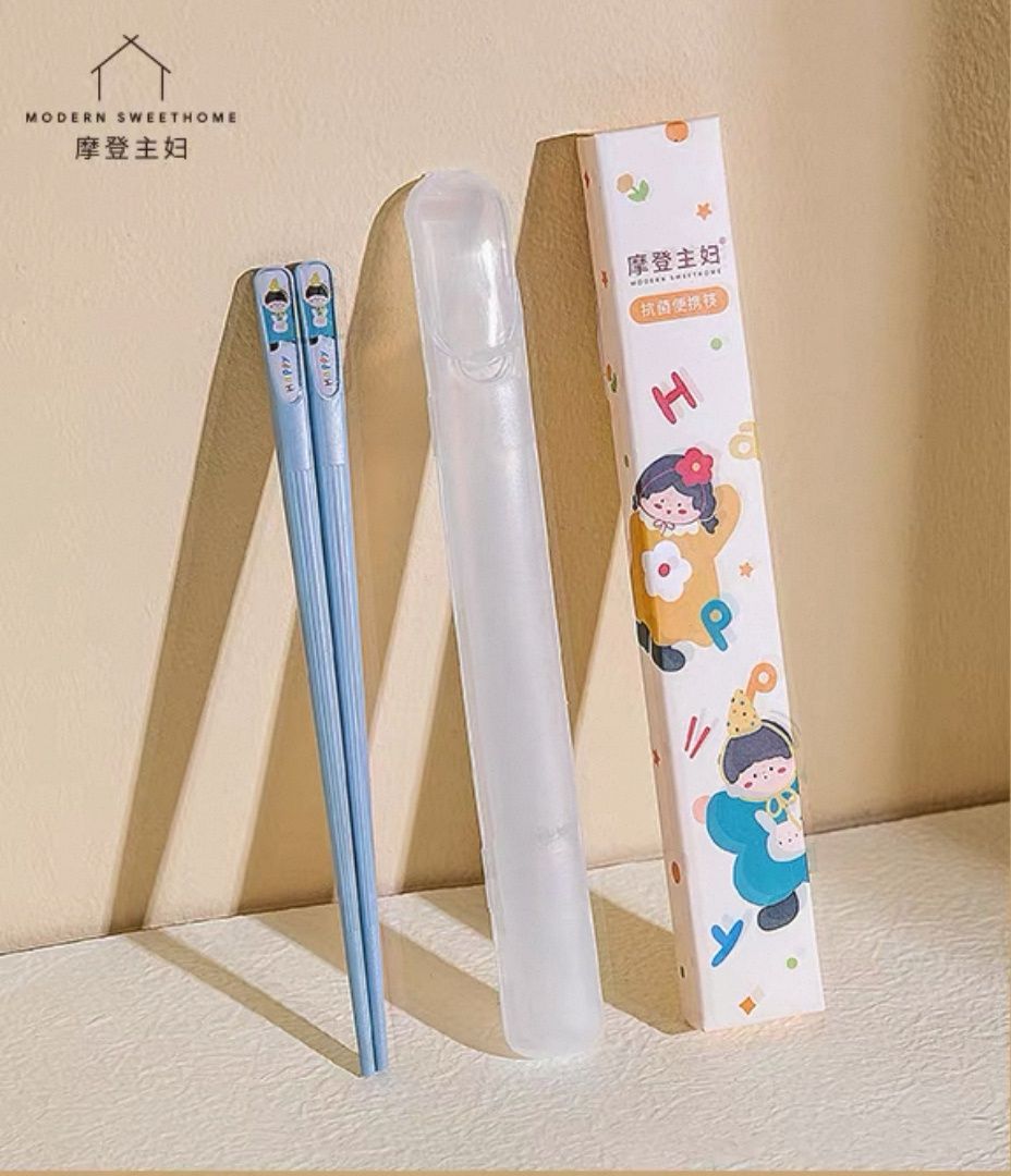 【新品上架】摩登主妇卡通可爱合金儿童筷子  / Cartoon Cute Alloy Chopsticks