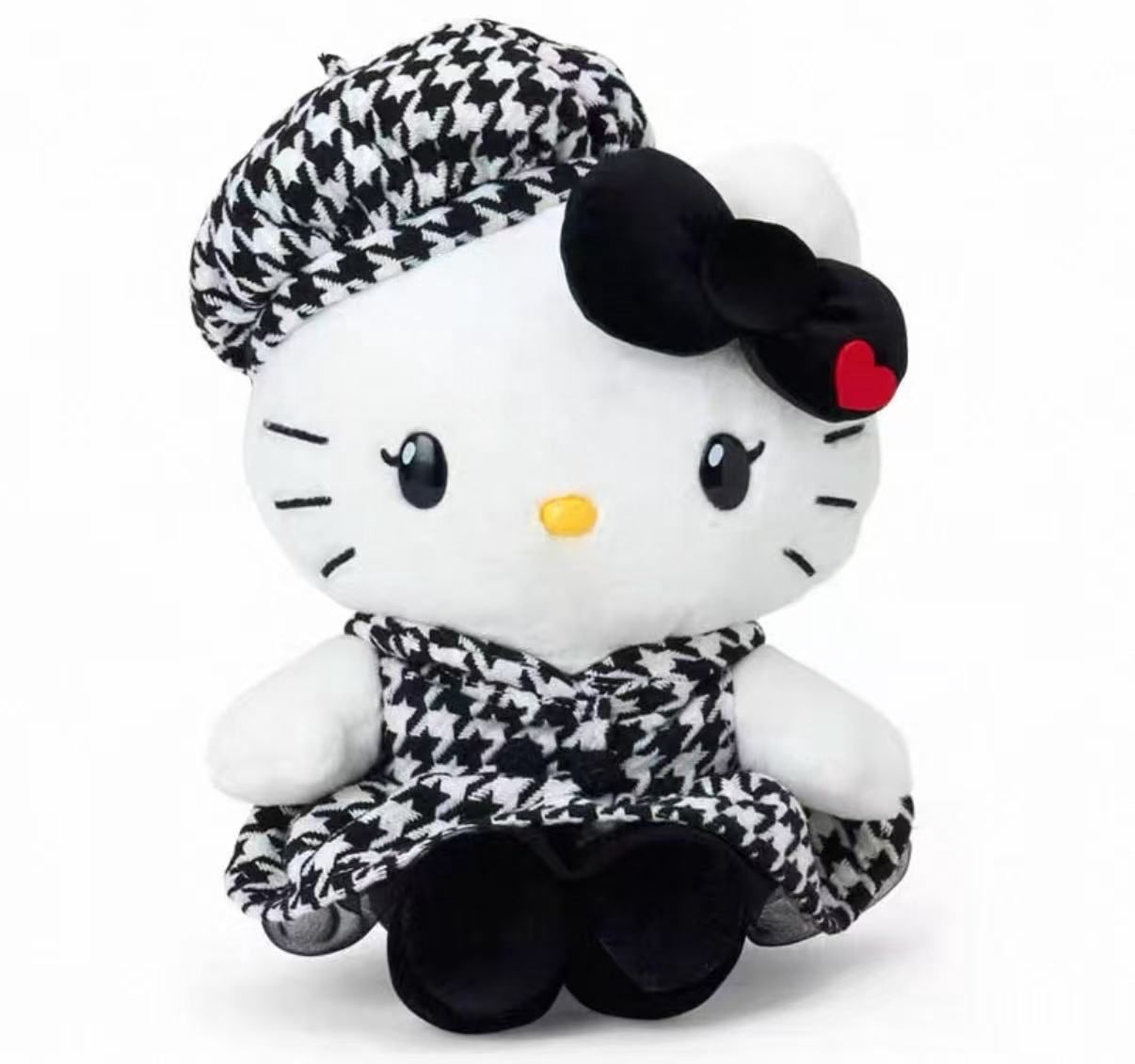 【在途现货】Sanrio三丽鸥Hello Kitty生日限定千金小香风系列公仔 黑色/ Hello Kitty Birthday Limited Edition Black Plush By SANRIO