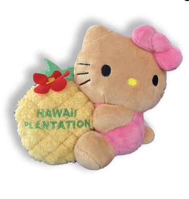 【在途现货】Sanrio三丽鸥夏威夷菠萝园系列公仔 Hello Kitty粉色大菠萝/ 【Pre-order】Hello Kitty Hawaii Series Big Pineapple Plush By SANRIO