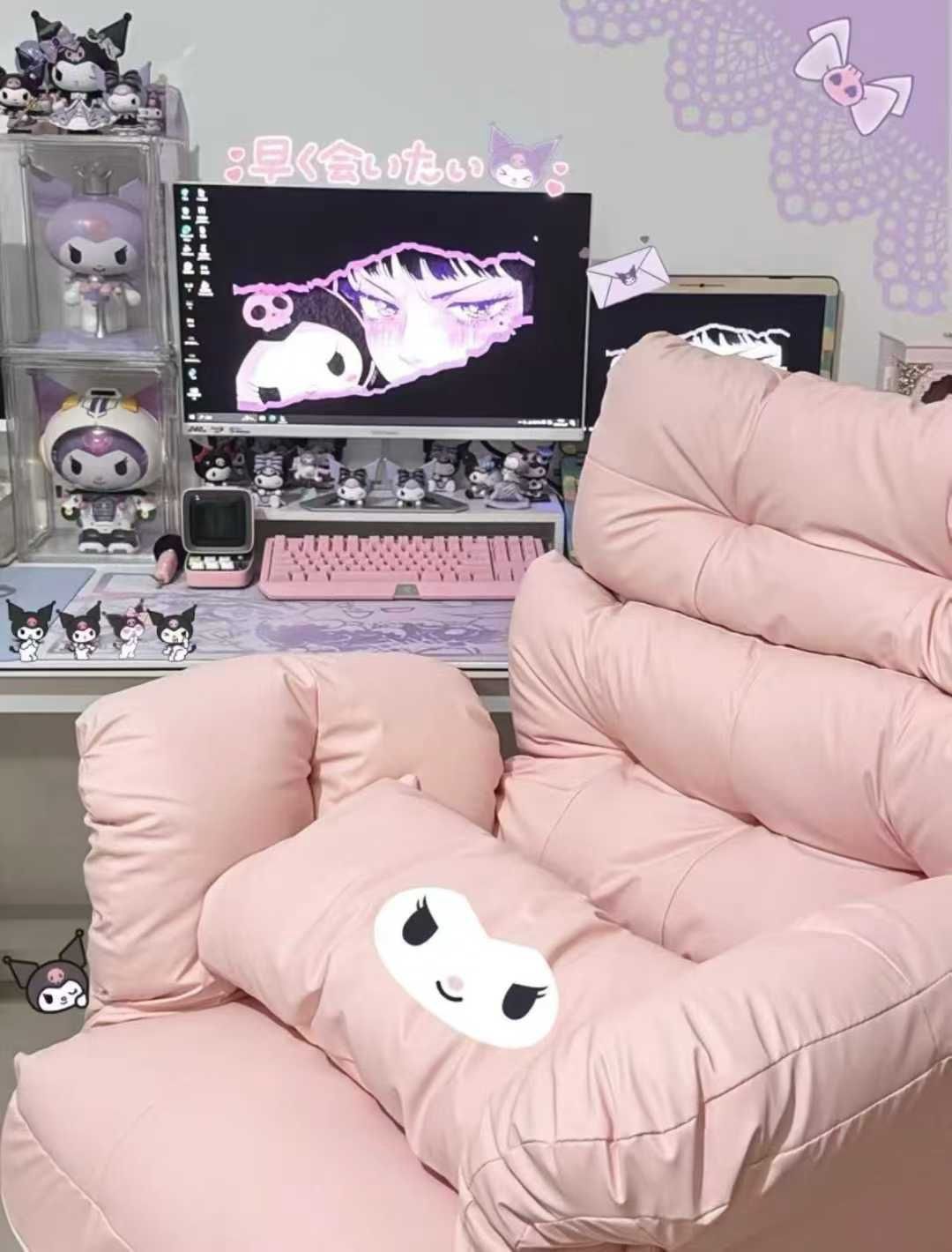 【预定】蓬松樱花粉云朵办公椅 / Pink Puff Office Chair