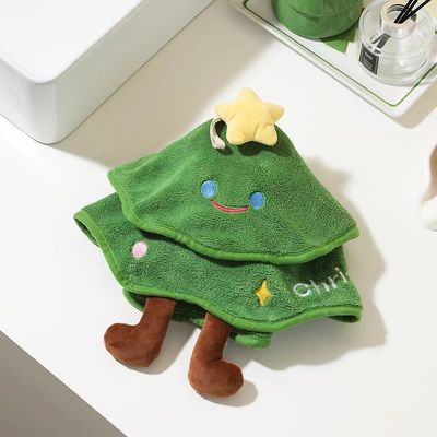 【现货】圣诞树擦手巾 / Christmas Tree Hand Towel