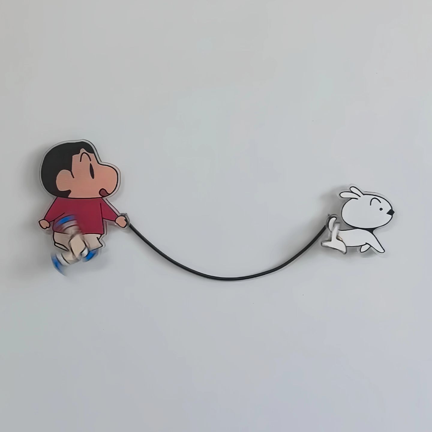 【在途现货】蜡笔小新遛小白冰箱贴（无绳）/ Crayon Shin-chan Walking Shiro Refrigerator Magnet Without String
