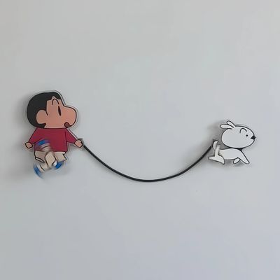 【在途现货】蜡笔小新遛小白冰箱贴（无绳）/ Crayon Shin-chan Walking Shiro Refrigerator Magnet Without String