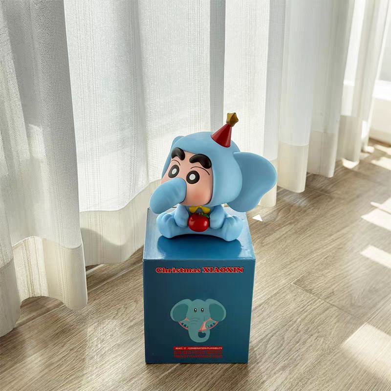 【新品上架】创意摆件 苹果小象小新/ Elephant Crayon Shin-Chan Figure