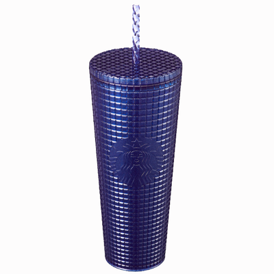 Starbucks星巴克韩国夏日系列深蓝色榴莲吸管杯 / Summer Collection Blue Durian Straw Tumbler From Korea 710ml