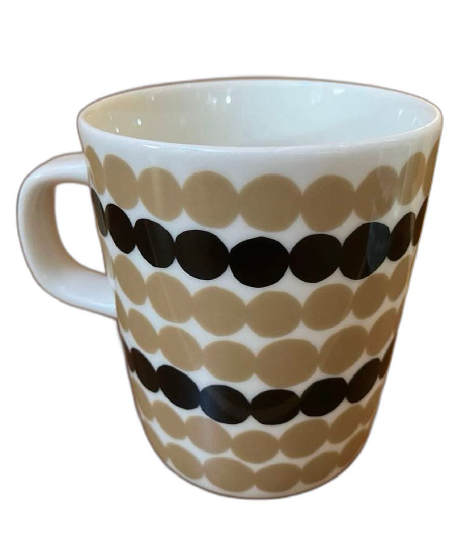 Brown &amp; Black Polka Dot Large Mug by MARIMEKKO