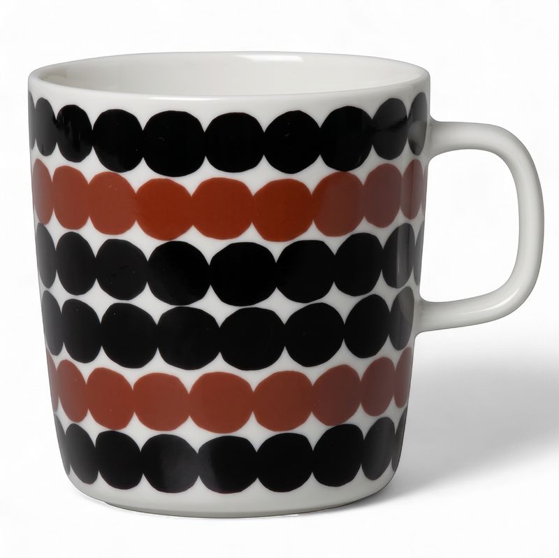 Brown &amp; Black Polka Dot Large Mug by MARIMEKKO