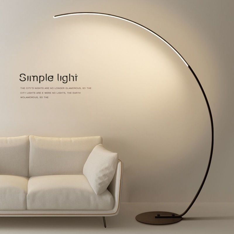 Modern Arc LED Standing Floor Lamp - 2 Styles, color: Black 黑色