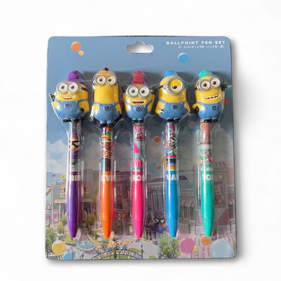 Minions 2023 Summer Rainbow 5-Pack Ballpoint Pens by USJ