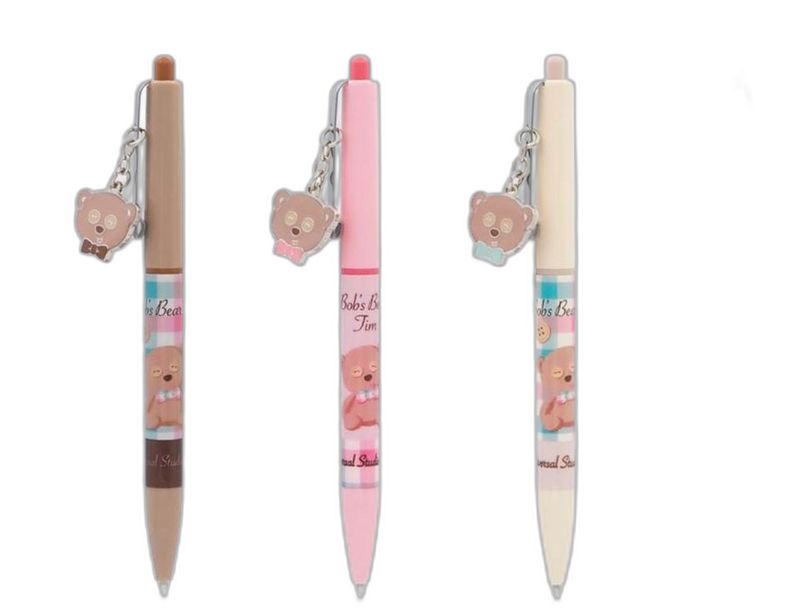 Tim Bear 2023 Latte-Colored 3-Pack Ballpoint Pens by USJ