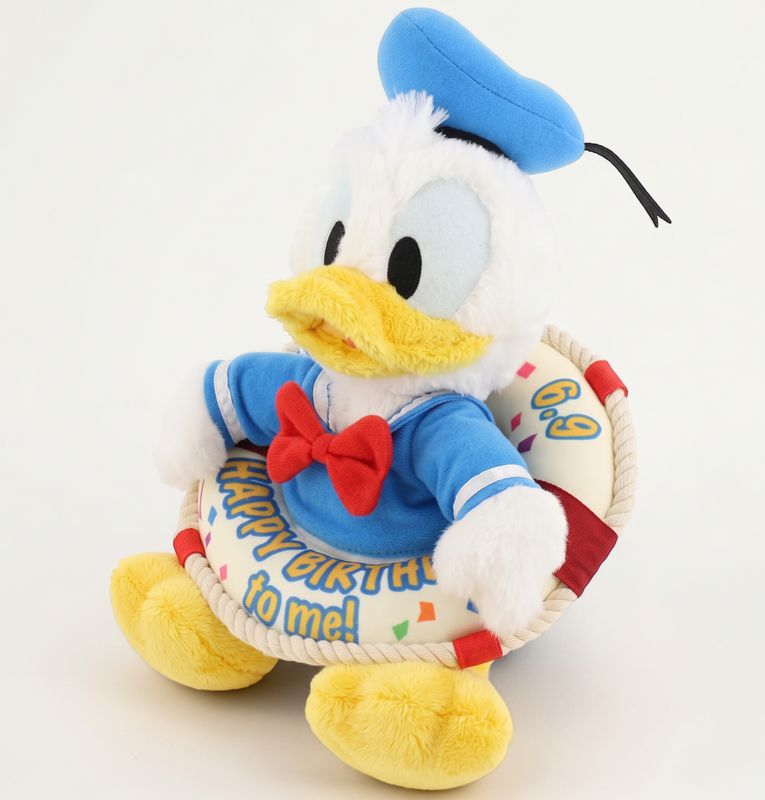 Donald Duck Floatie Birthday Series Plush – Tokyo Disney Resort