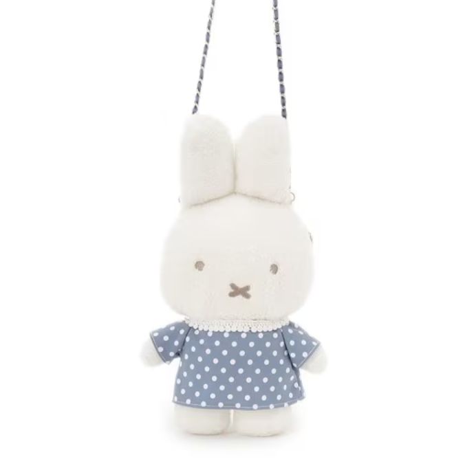 Miffy x OPAQUE CLIP Limited Edition L Size Plush Chain Bag - 3 Styles By OPAQUE CLIP, color: Blue 蓝色