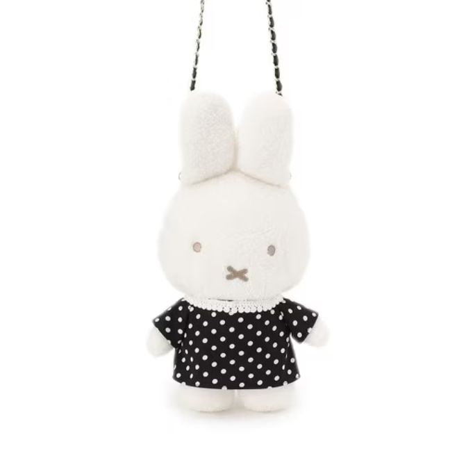OPAQUE CLIP Miffy米菲兔系列 链条包 大号 / Miffy × OPAQUE CLIP Limited Edition L Size Plush Bag, color: 黑色/Black