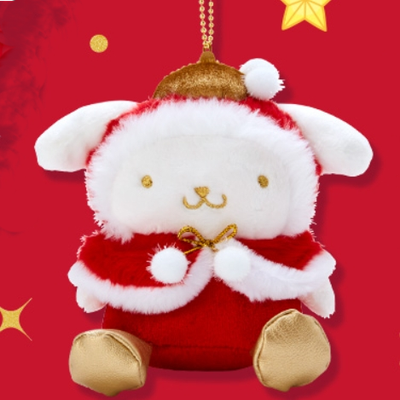 sanrio三丽鸥圣诞系列挂件 布丁狗 / Pompompurin Christmas Series Charm By SANRIO