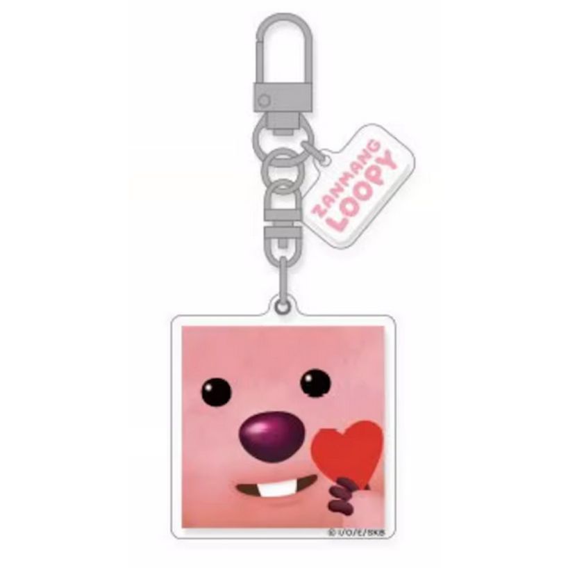 LOOPY韩国正版钥匙扣挂件 镜子款 多款选 / Loopy Mirror Keychain （Multiple Options）By ICONIX, pattern: 图案1