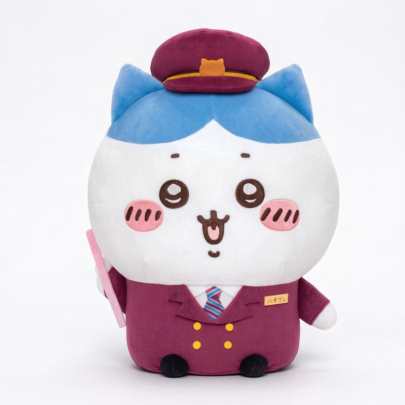 Chiikawa Hachi Hankyu Train Series L Size Plush - Hachi