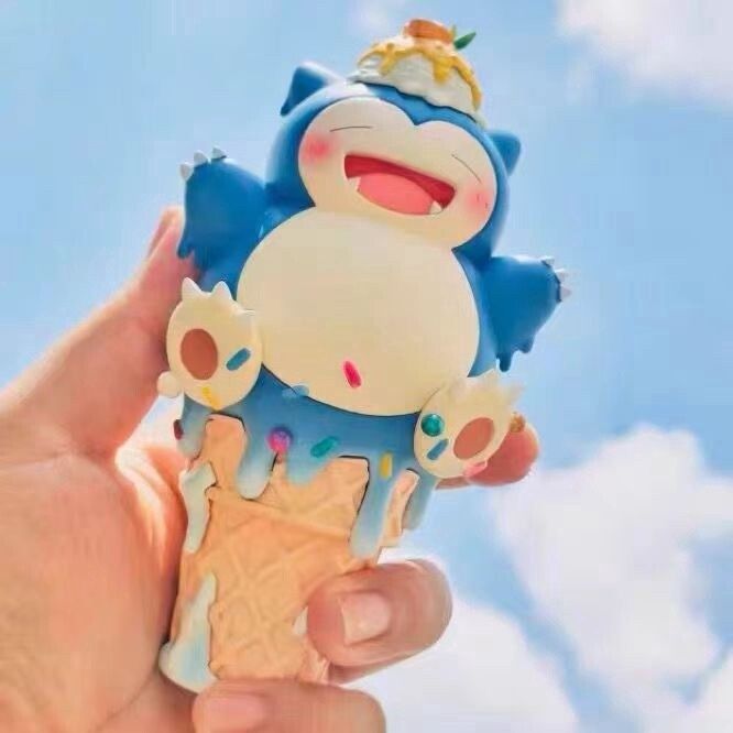 Snorlax 14cm Ice Cream Cone Figurine Snorlax 14cm Ice Cream Cone Figurine