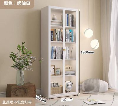 【在途现货】单面玻璃铁皮防尘展示柜 双开门70cm长 两个颜色可选（内部可调节）/【Pre-Order】 Double Door Glass &amp; Metal Display Cabinet 70cm (Adjustable Interior) 2 Option