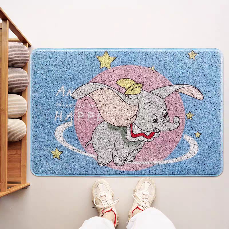 【新品上架】家用丝圈入户地垫60*90cm 蓝星球小飞象