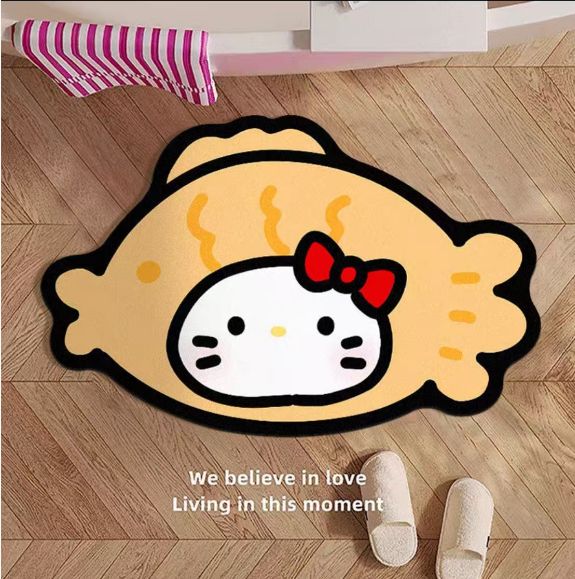 【新品上架】卡通卫生间浴室硅藻泥地垫50*80cm Kitty和鲷鱼烧