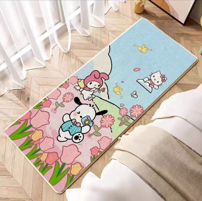 【新品上架】家用床边仿羊绒地毯60*160cm 花丛拍照帕恰狗 / Cashmere Mat 60*160cm Pochacco In The Flowers