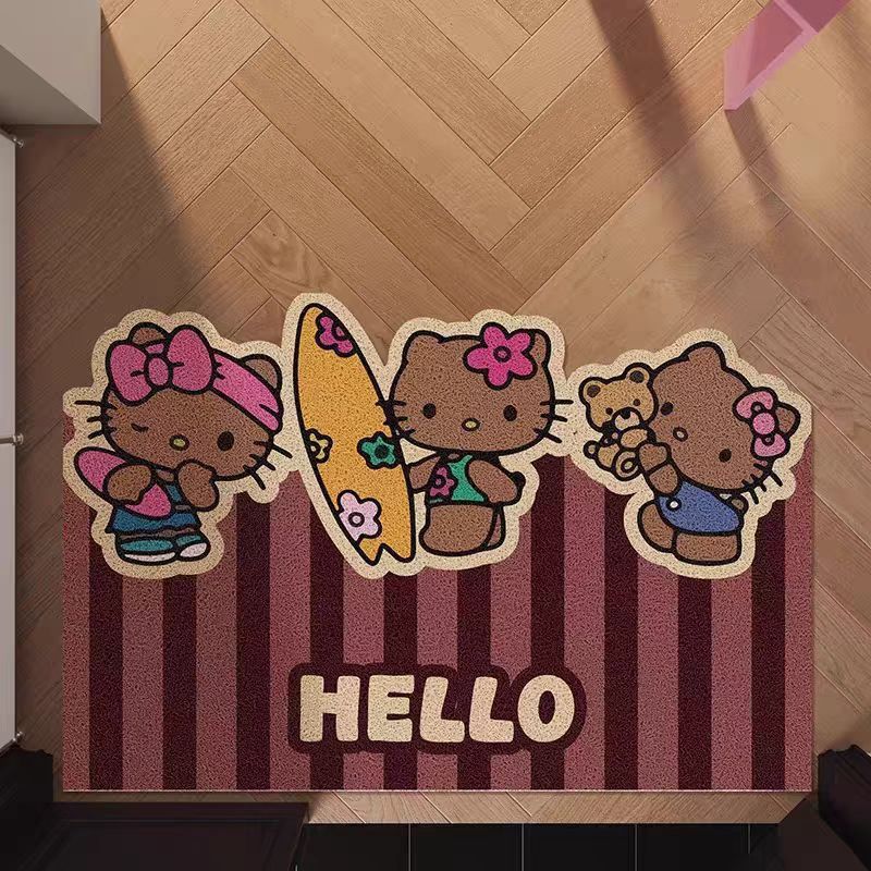 【新品上架】家用丝圈入户地垫60*90cm 火辣非洲紫色